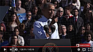 Watch President Obama, and Chelsea Clinton speak at Rally in Ann Arbor, Michigan