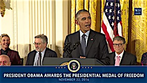 President Obama honors 21 exceptional Americans with Presidential Medal of Freedom