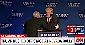 Donald Trump Rushed Off Stage During Assassination False Alarm