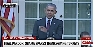 Last Turkey Pardon for President Obama