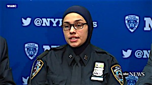 Man arrested for threatening decorated Muslim Police Officer and her son