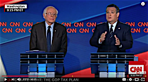 Ted Cruz Bernie Sanders Tax Debate
